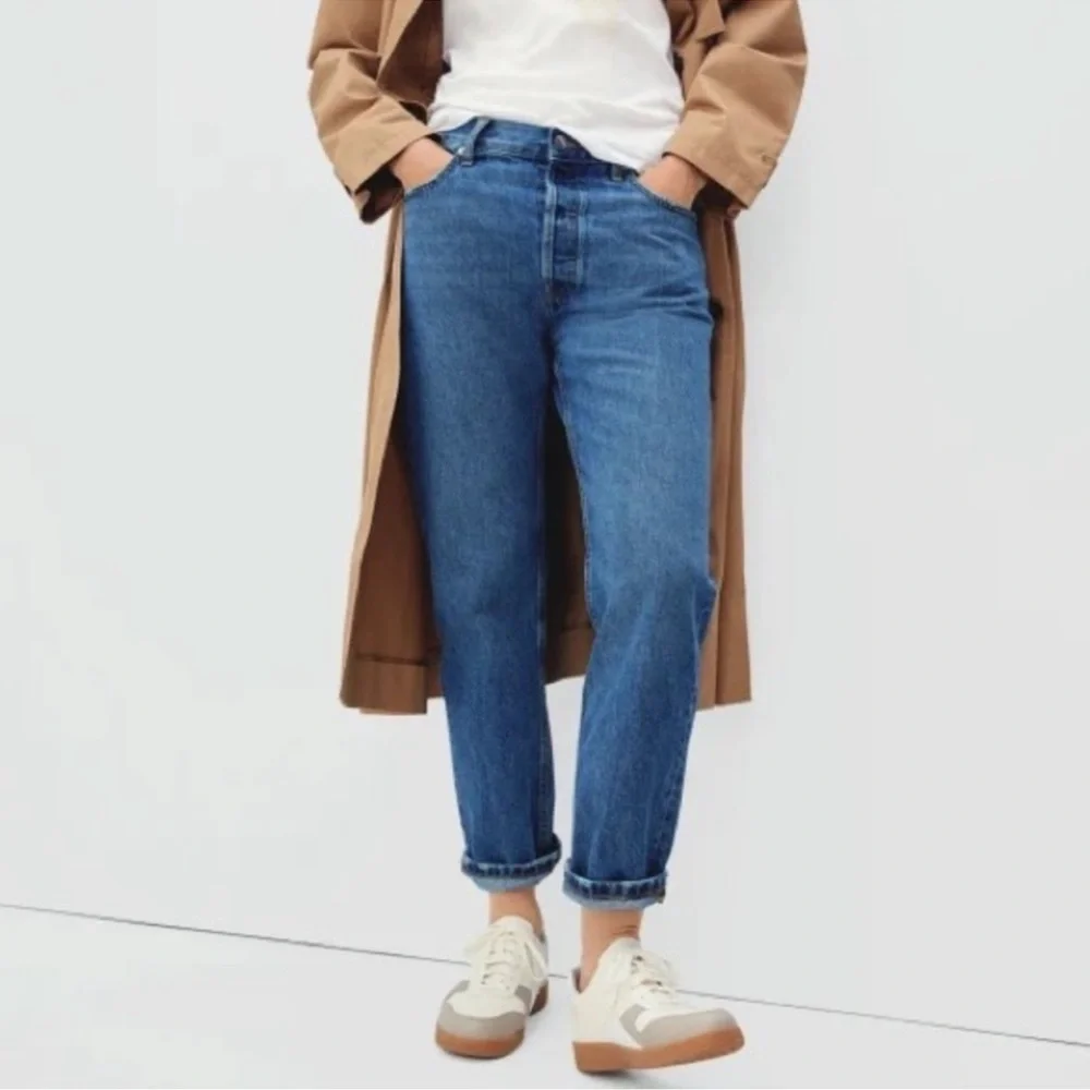 Everlane relaxed straight fit jeans washed indigo 28 Regular